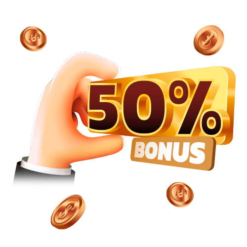 50% Welcome Bonus